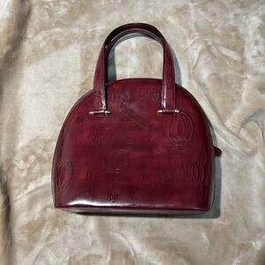 Must de Cartier Paris Handbag Red patent leather Vintage Bag
